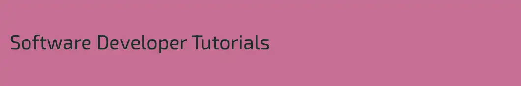 Software Developer Tutorials